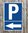 Hinweis Schild Parkplatz Pfeil links Richtung Parkplatz Markierung