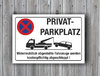 Privatparkplatz Halteverbot Parkplatz Hinweisschild Parkverbotsschild 3mm 30x20 cm
