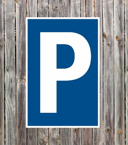 Hinweis Schild Parkplatz Hinweis Besucher Pfeil Parkplatz
